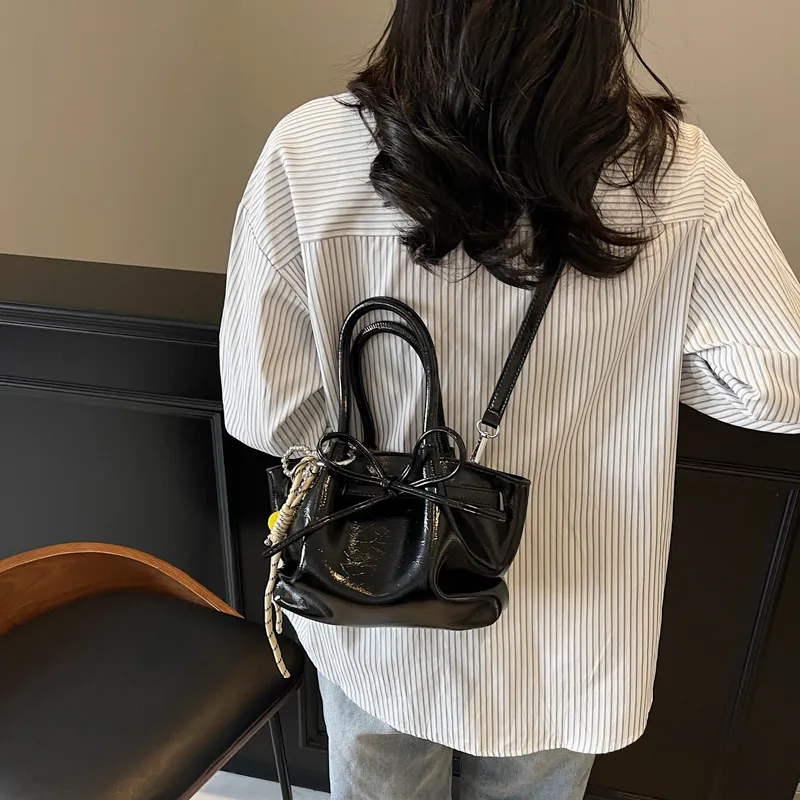 RUIPAI PU Handbag Women's Black/Ecru/Yellow/Pink-5