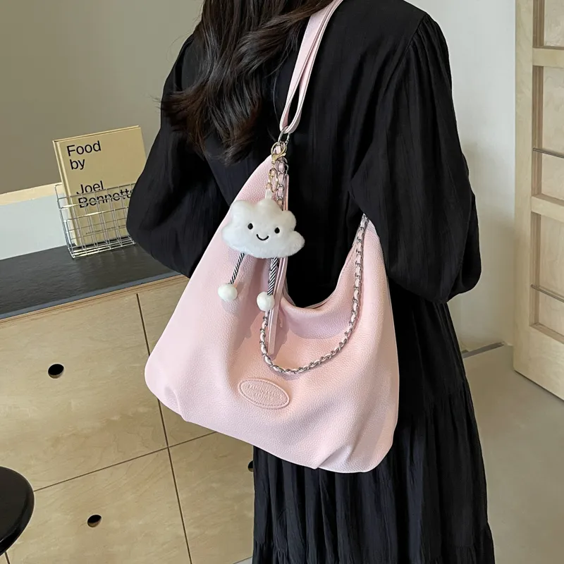 PINK·LAND PU Backpack Handbag, Shoulder Bag Women's Beige/Black/Blue-19