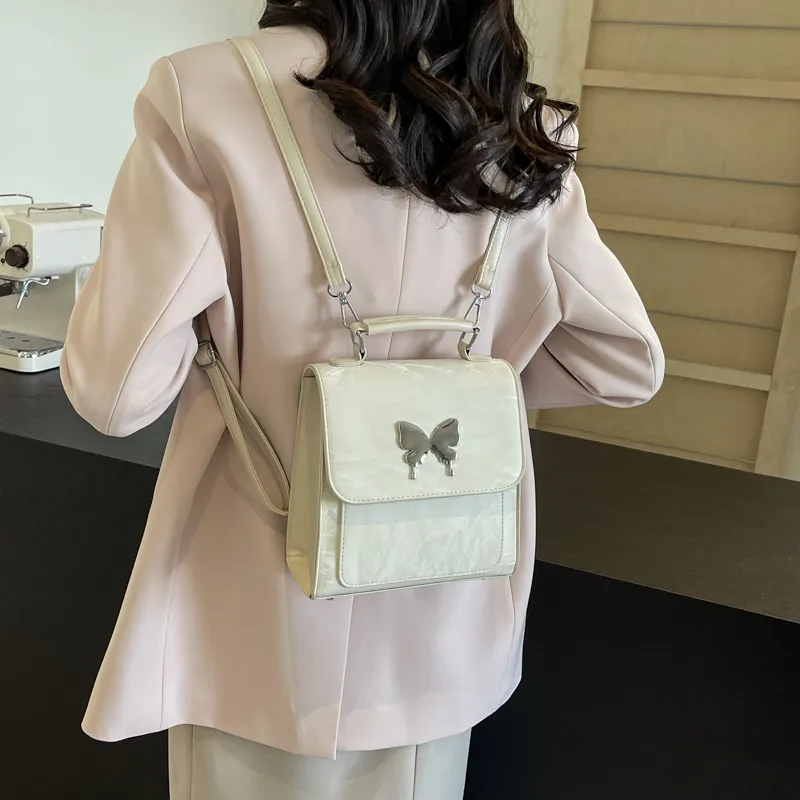 PINK·LAND PU Handbag Regular Women's White/Pink/Blue/Green/Black/Gray-1