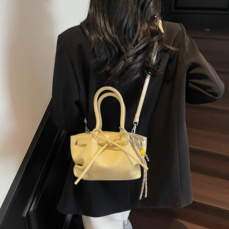 RUIPAI PU Handbag Women's Black/Ecru/Yellow/Pink-20