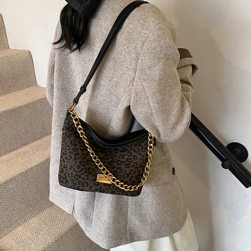 RUIPAI PU Crossbody Bag, Shoulder Bag Women's Leopard Print Brown/Leopard Print Coffee-9