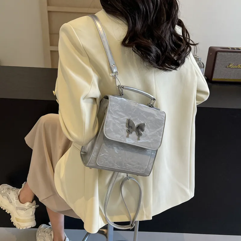 PINK·LAND PU Handbag Regular Women's White/Pink/Blue/Green/Black/Gray-33