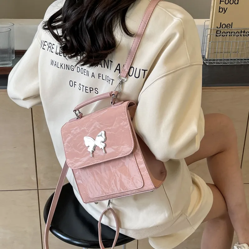 PINK·LAND PU Handbag Regular Women's White/Pink/Blue/Green/Black/Gray-10