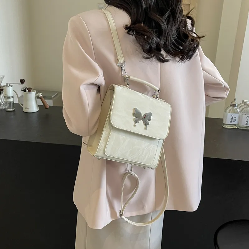 PINK·LAND PU Handbag Regular Women's White/Pink/Blue/Green/Black/Gray-4