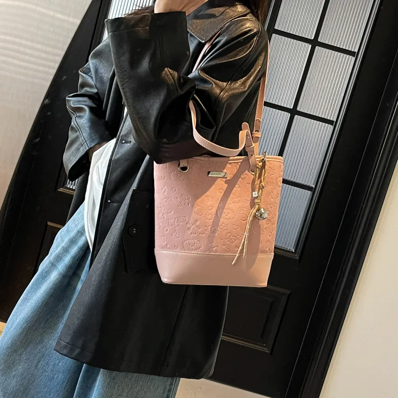 PINK·LAND PU Bucket Bags Shoulder Bags Women's Multicolor-14