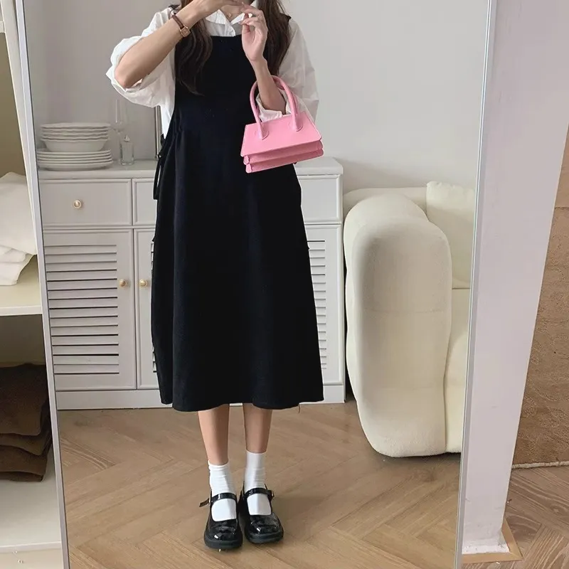 PINK·LAND PU Handbag Women's Black/White/Pink-6