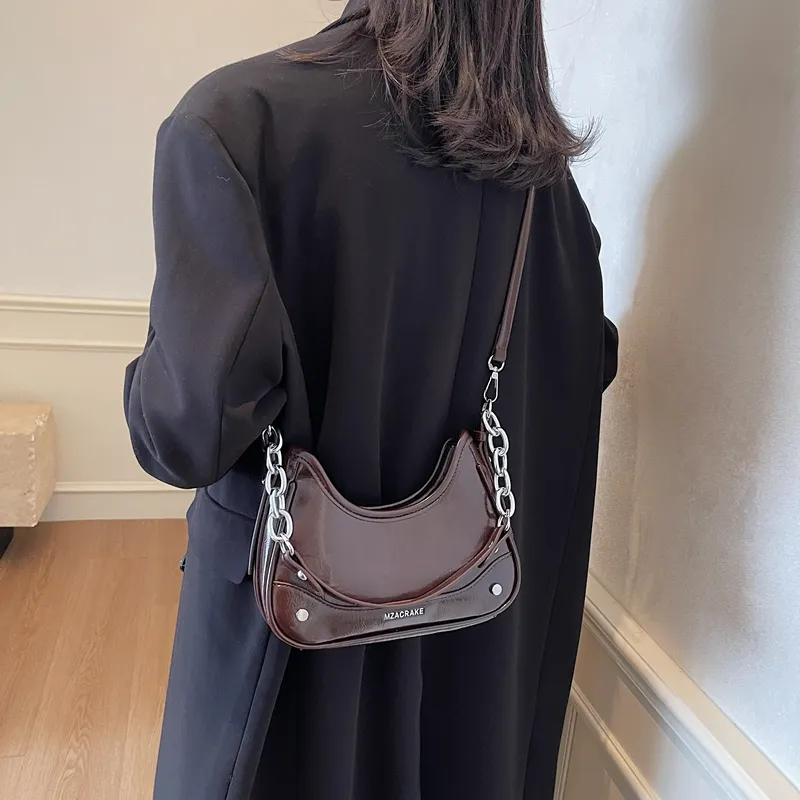 PINK·LAND PU Crossbody Bag, Shoulder Bag Women's Black/White/Silver/Pink-20