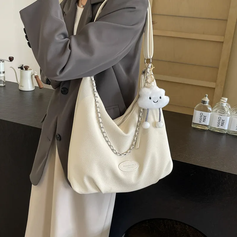 PINK·LAND PU Backpack Handbag, Shoulder Bag Women's Beige/Black/Blue-5