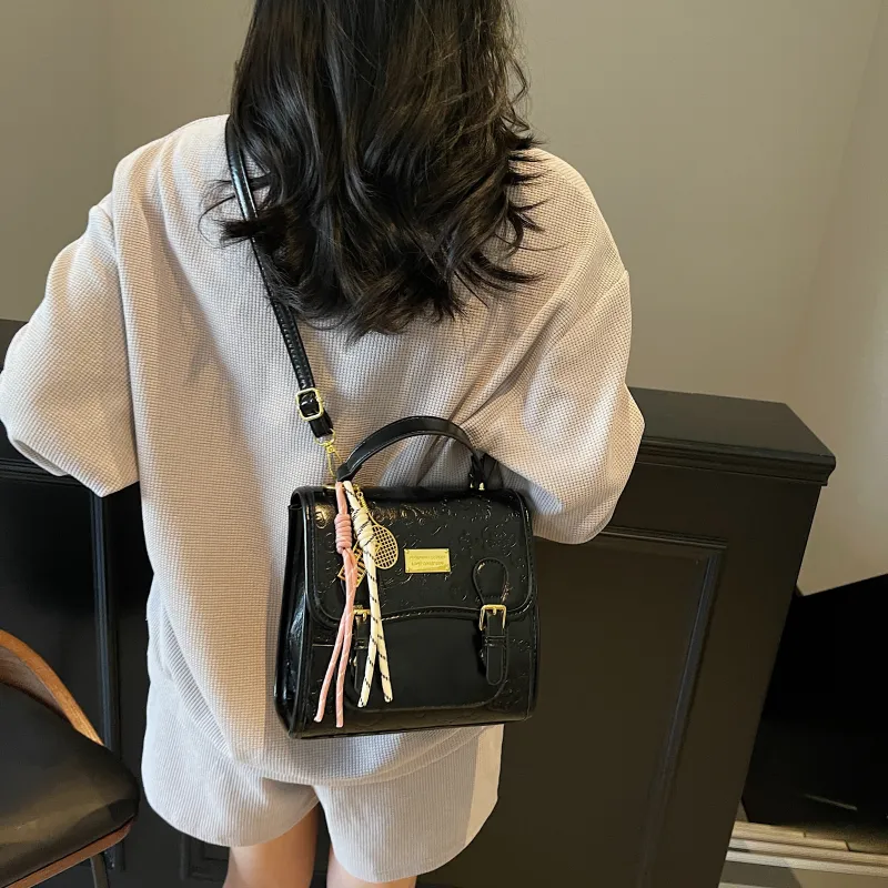 PINK·LAND PU One Shoulder Crossbody Backpack Regular Women's Pink/Blue/Ecru/Black-13