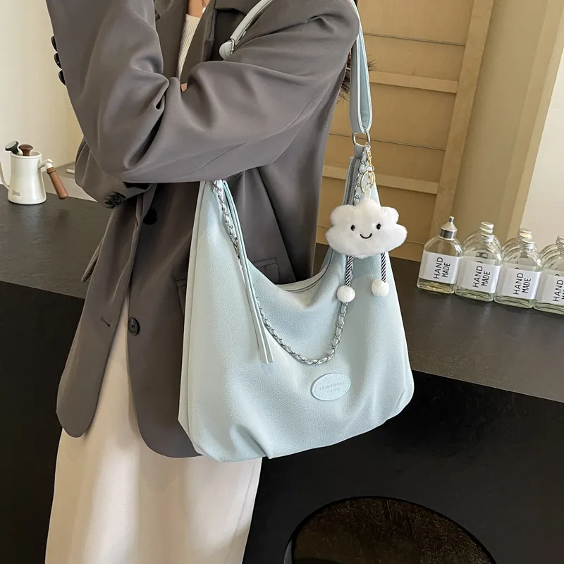 PINK·LAND PU Backpack Handbag, Shoulder Bag Women's Beige/Black/Blue-16