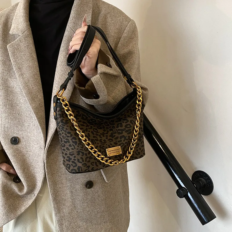 RUIPAI PU Crossbody Bag, Shoulder Bag Women's Leopard Print Brown/Leopard Print Coffee-10