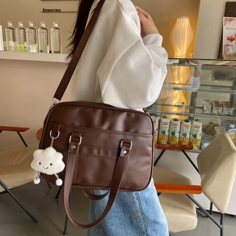 RUIPAI PU Shoulder Bag, Handbag Regular Women's Black/White/Brown-10
