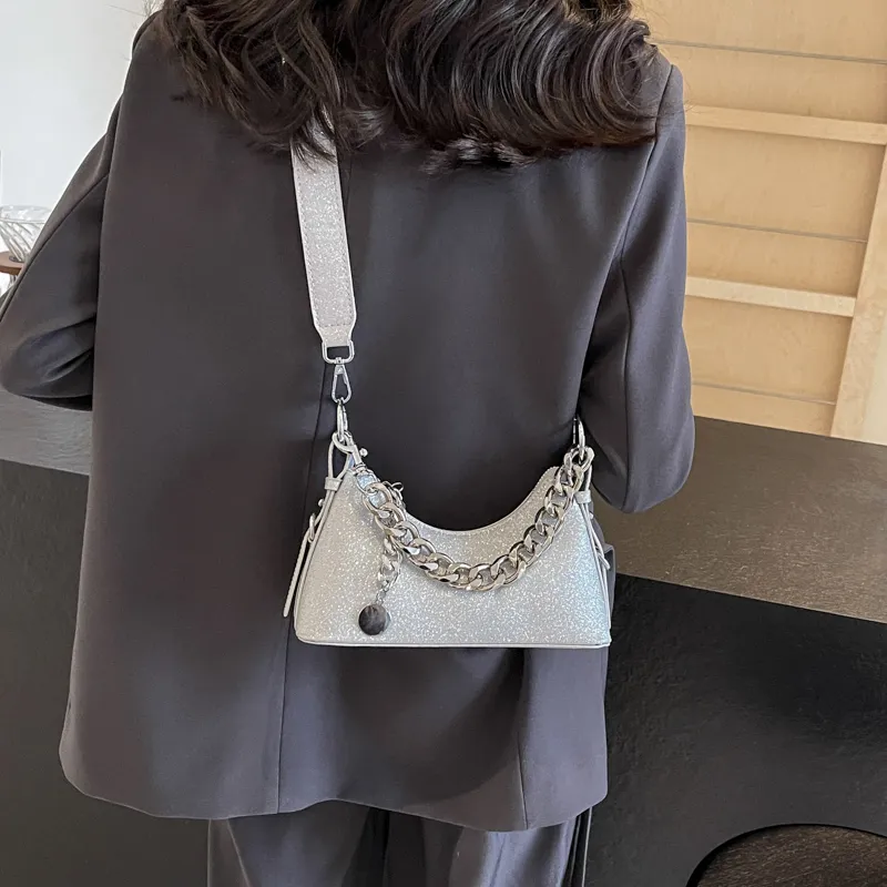 RUIPAI PU Shoulder Bag, Crossbody Bag, Handbag, Shoulder Bag Regular Women's Gold/Silver/Black/Gray-8