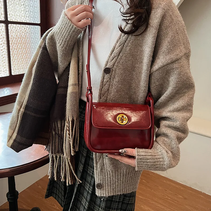 RUIPAI PU Shoulder Bag Regular Women's Coffee/Green/Black/Red-27