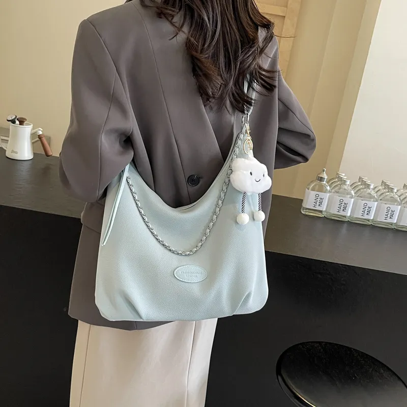 PINK·LAND PU Backpack Handbag, Shoulder Bag Women's Beige/Black/Blue-15