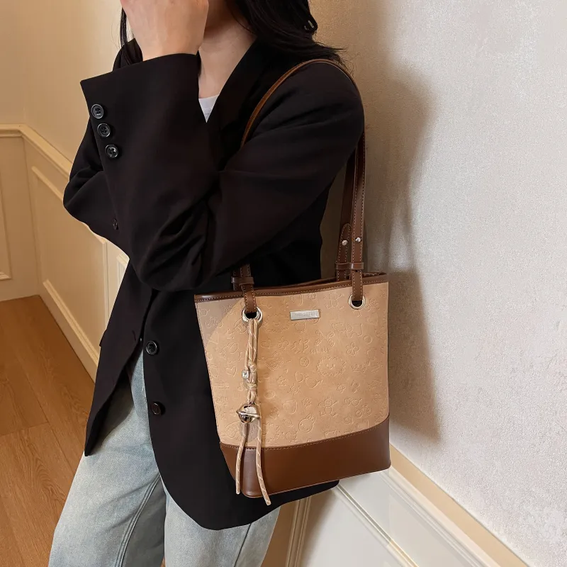 PINK·LAND PU Bucket Bags Shoulder Bags Women's Multicolor-6