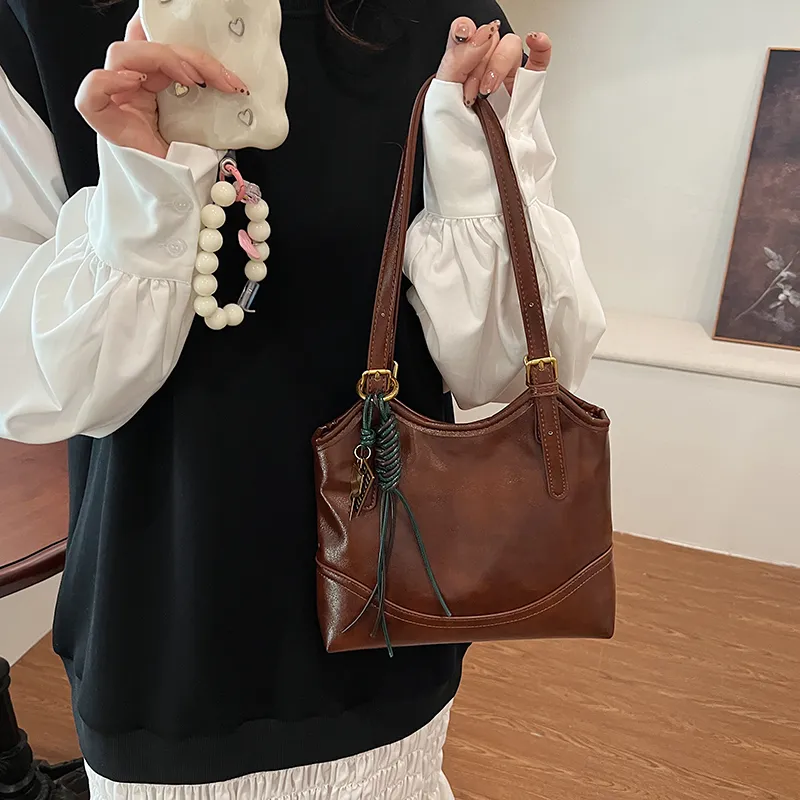 RUIPAI PU Shoulder Bag Regular Women's Black/Coffee/Red/Brown-23