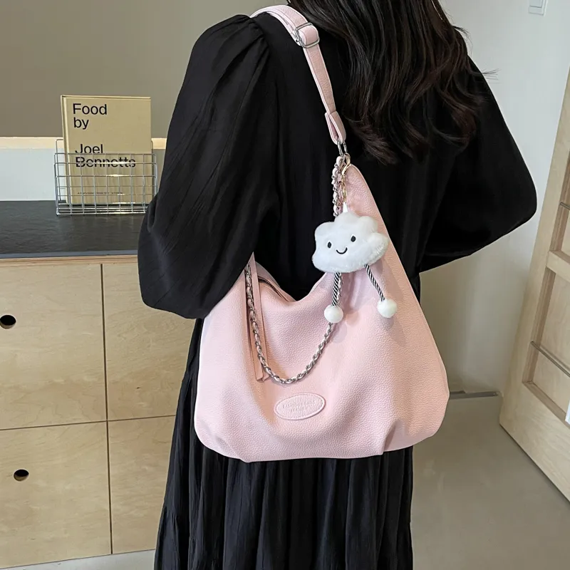 PINK·LAND PU Backpack Handbag, Shoulder Bag Women's Beige/Black/Blue-23