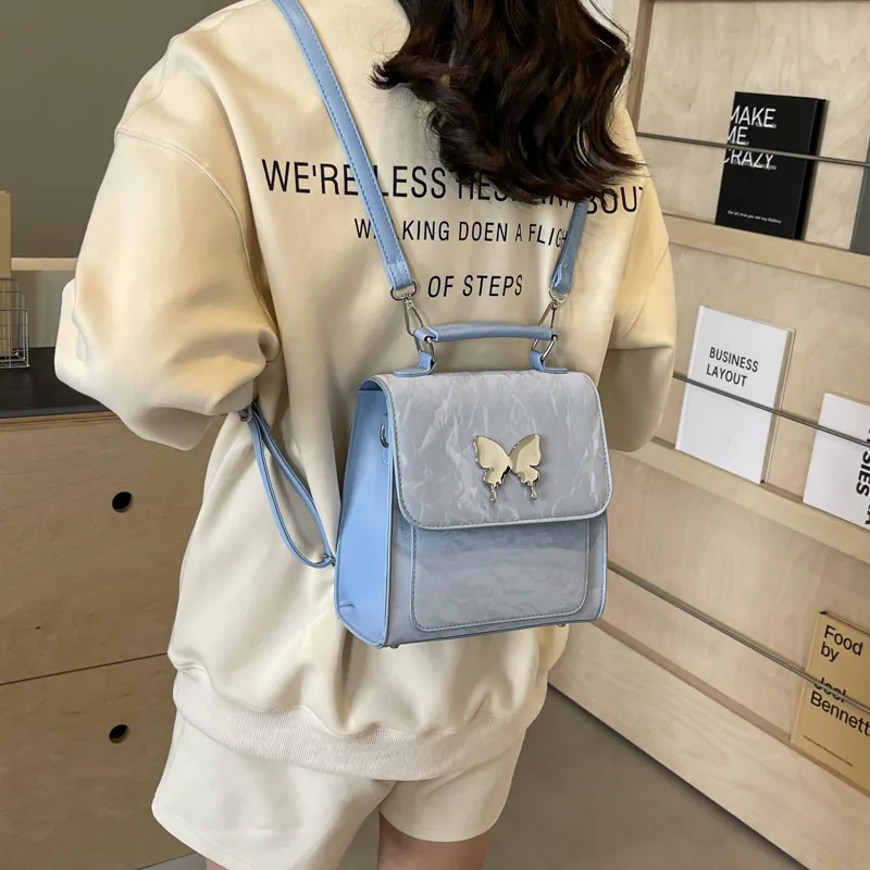PINK·LAND PU Handbag Regular Women's White/Pink/Blue/Green/Black/Gray-13