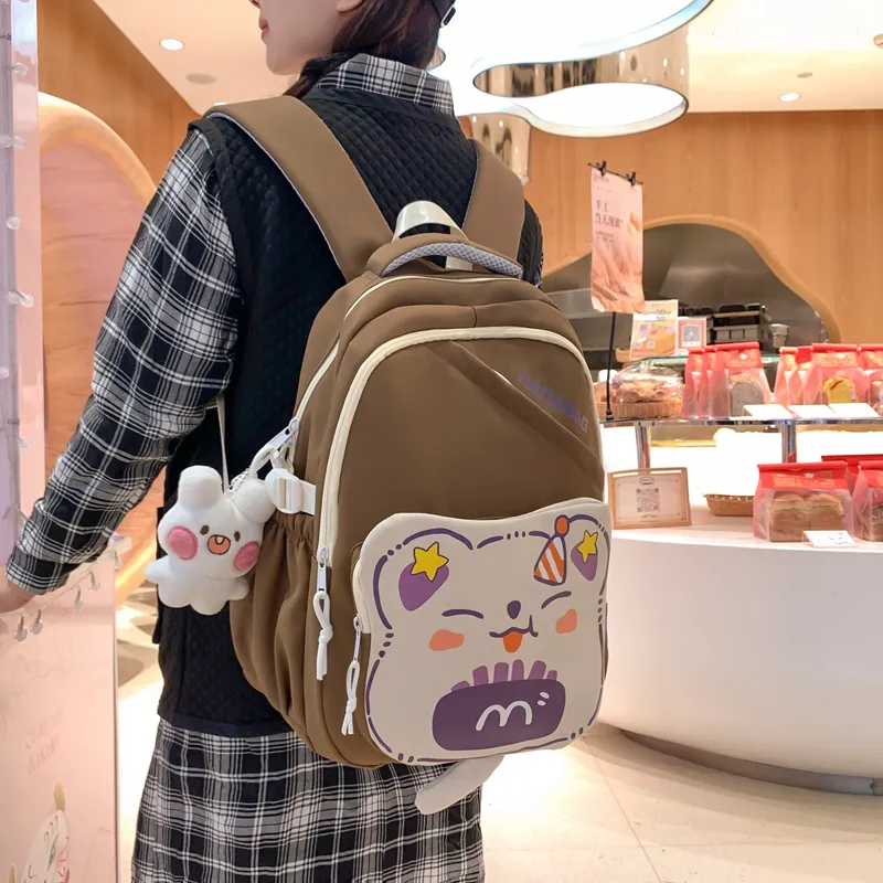 PINK·LAND Nylon Backpack Women's Multicolor-38