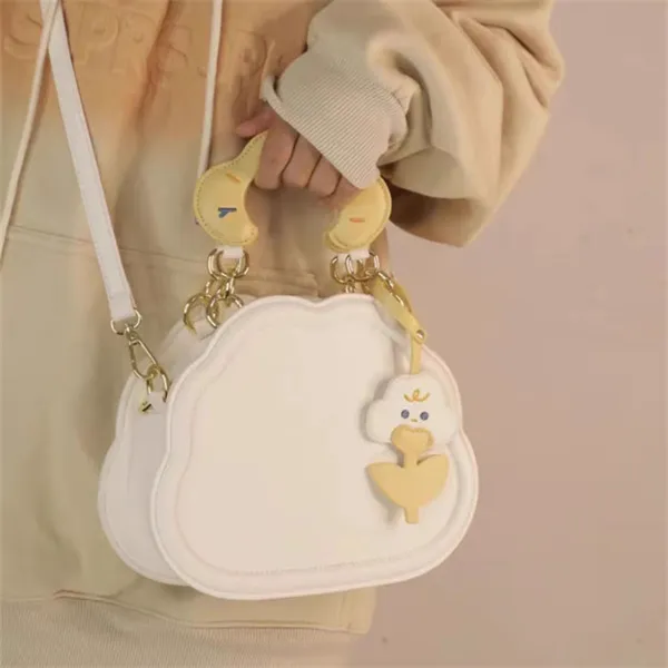 PINK·LAND PU Shoulder Bags Handbags Regular Women's Yellow/White-6