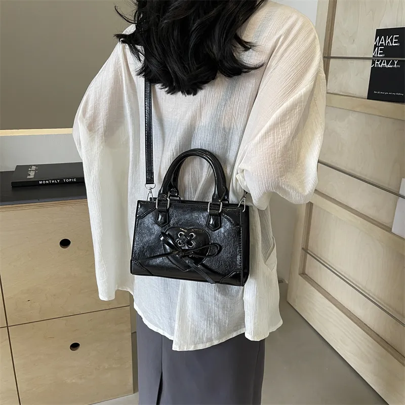 PINK·LAND PU Handbag Regular Women's Silver/Ecru/Burgundy/Black-20