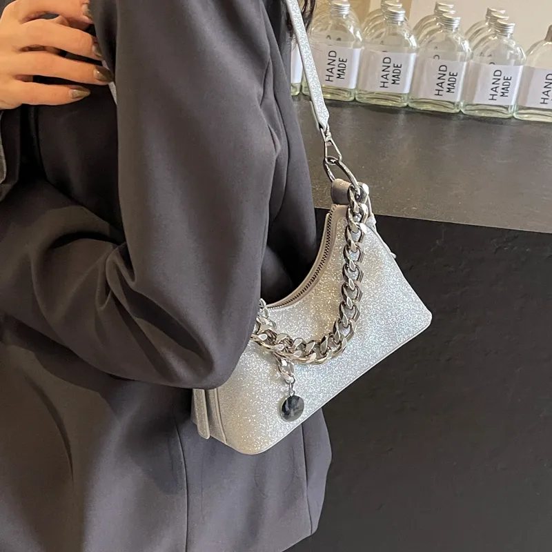 RUIPAI PU Shoulder Bag, Crossbody Bag, Handbag, Shoulder Bag Regular Women's Gold/Silver/Black/Gray-6