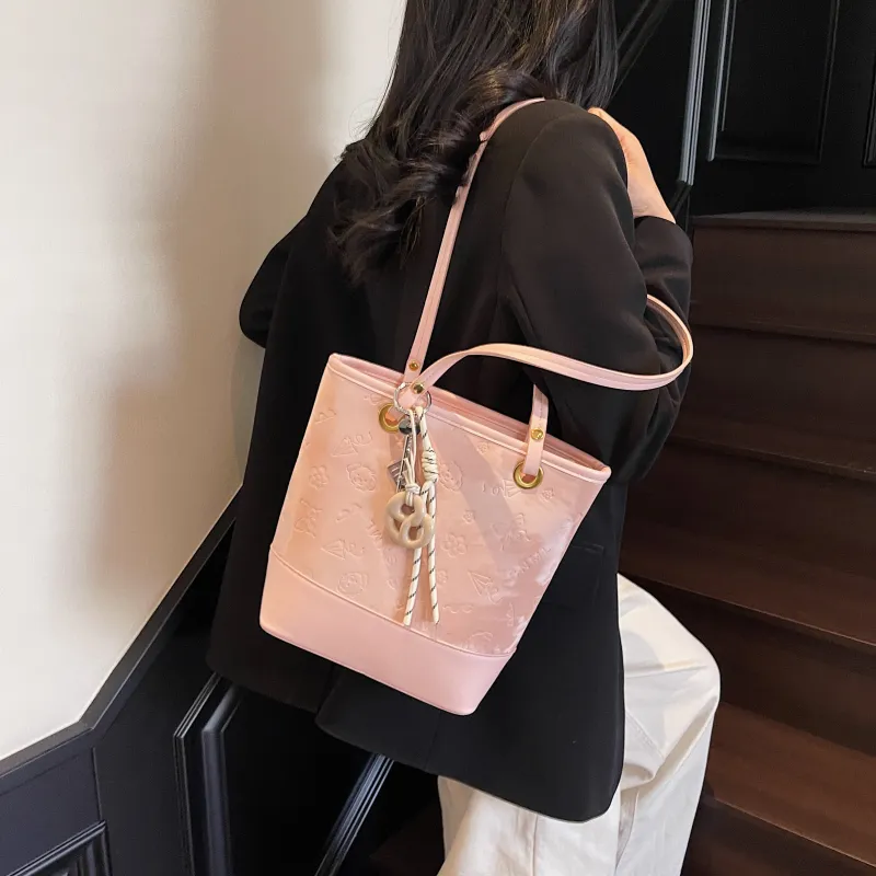 PINK·LAND PU Crossbody Bag Bucket Bag Shoulder Bag Handbag Regular Women's Multicolor-23