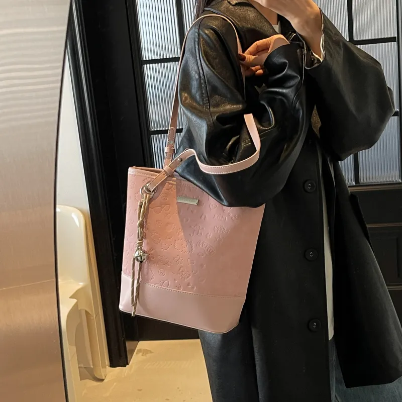 PINK·LAND PU Bucket Bags Shoulder Bags Women's Multicolor-12