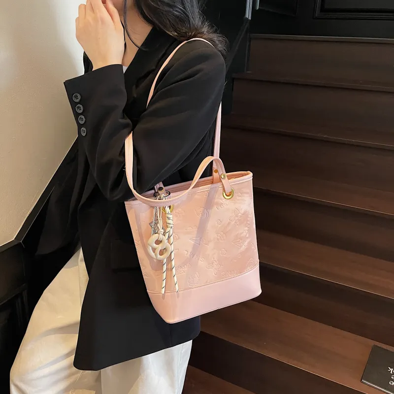 PINK·LAND PU Crossbody Bag Bucket Bag Shoulder Bag Handbag Regular Women's Multicolor-24