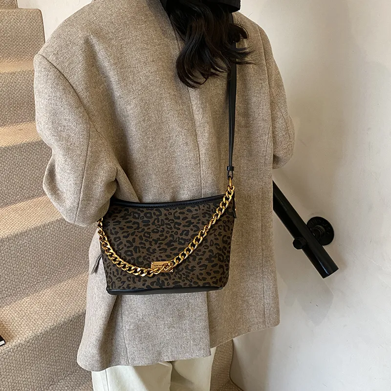 RUIPAI PU Crossbody Bag, Shoulder Bag Women's Leopard Print Brown/Leopard Print Coffee-12