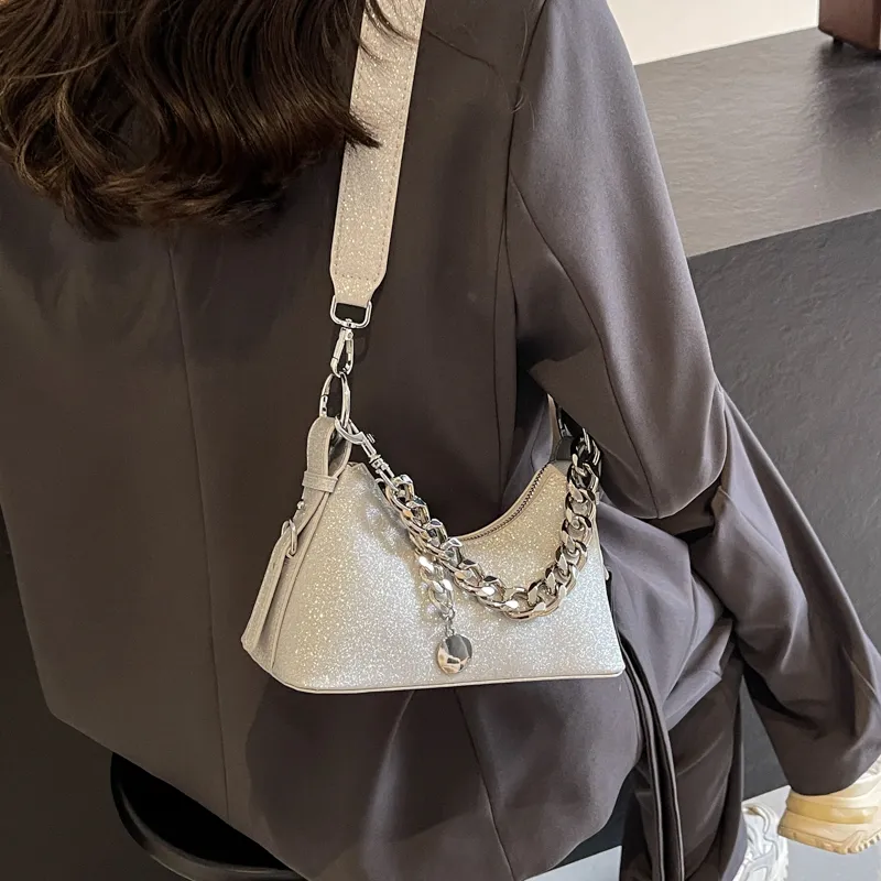 RUIPAI PU Shoulder Bag, Crossbody Bag, Handbag, Shoulder Bag Regular Women's Gold/Silver/Black/Gray-9