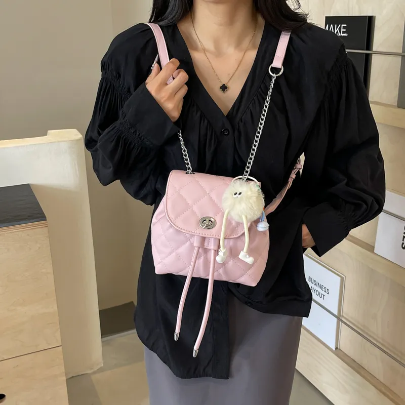 PINK·LAND PU Backpack Women's Silver & Pink/Pink/Ecru/Black/Black & Pink/Blue-21