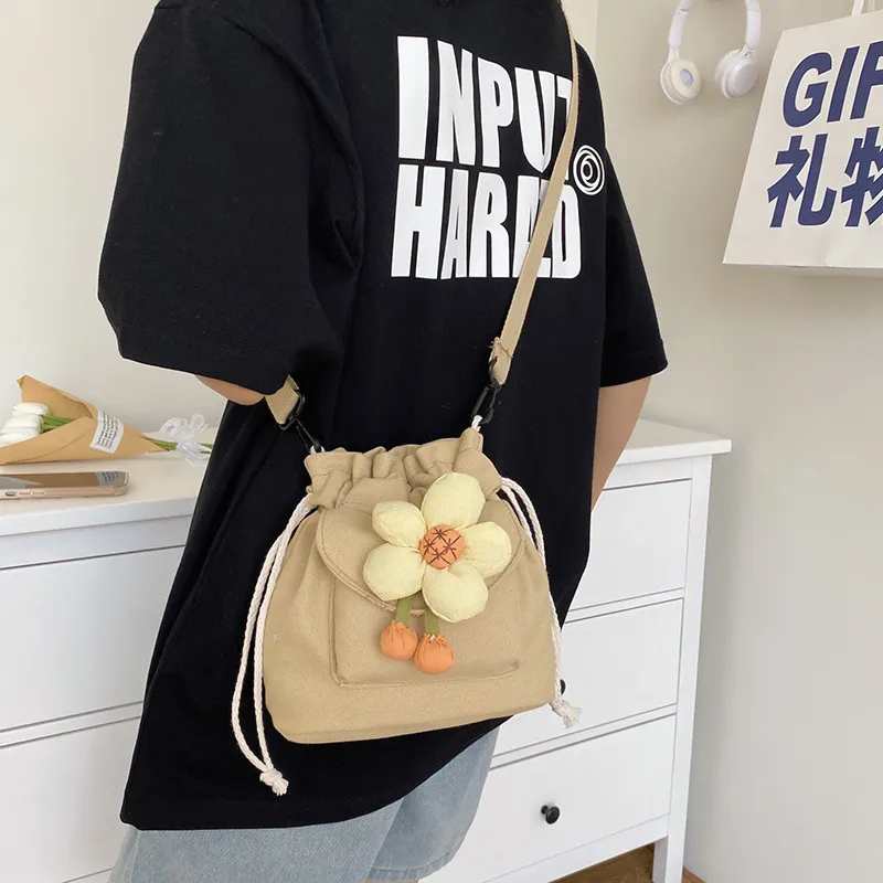 PINK·LAND Canvas Shoulder Bag Women's-16