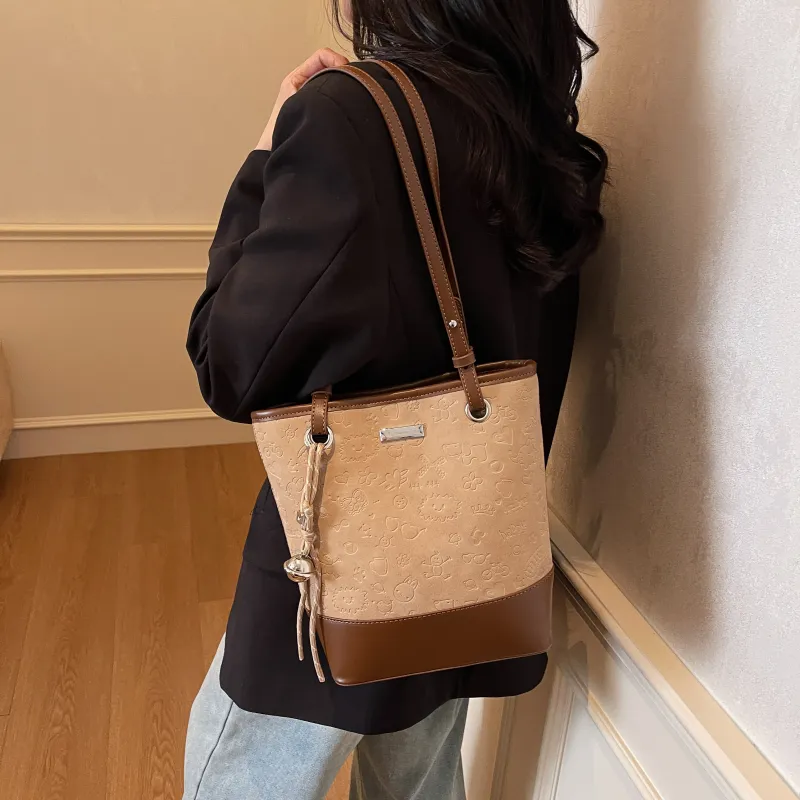 PINK·LAND PU Bucket Bags Shoulder Bags Women's Multicolor-7