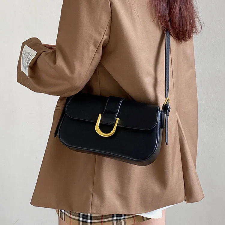 PINK·LAND Pu Shoulder Bag Regular Women's Burgundy Patent Leather+Shopping Bag/Black+Shopping Bag-2