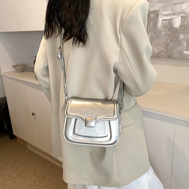 RUIPAI PU Shoulder Bag Regular Women's Silver/White/Blue/Black-1
