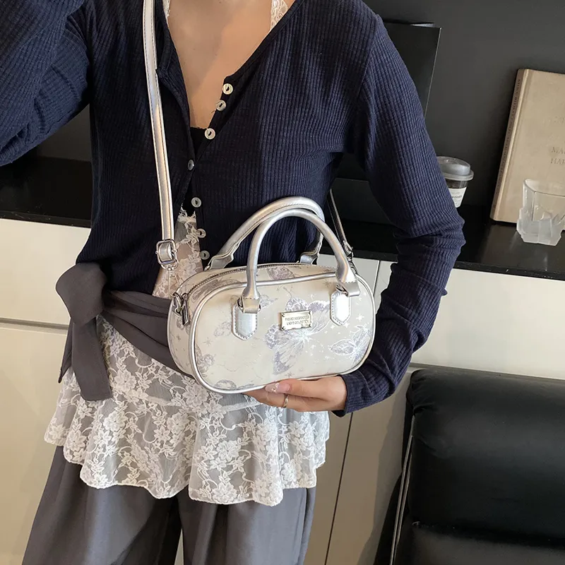 RUIPAI PU Crossbody Handbag Regular Women's Silver/Pink-5