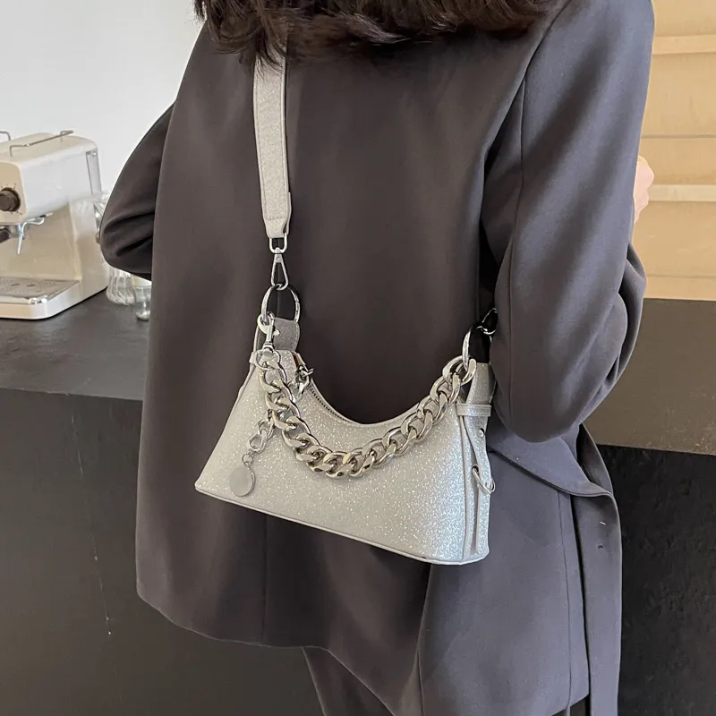 RUIPAI PU Shoulder Bag, Crossbody Bag, Handbag, Shoulder Bag Regular Women's Gold/Silver/Black/Gray-7