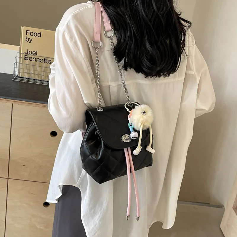 PINK·LAND PU Backpack Women's Silver & Pink/Pink/Ecru/Black/Black & Pink/Blue-33