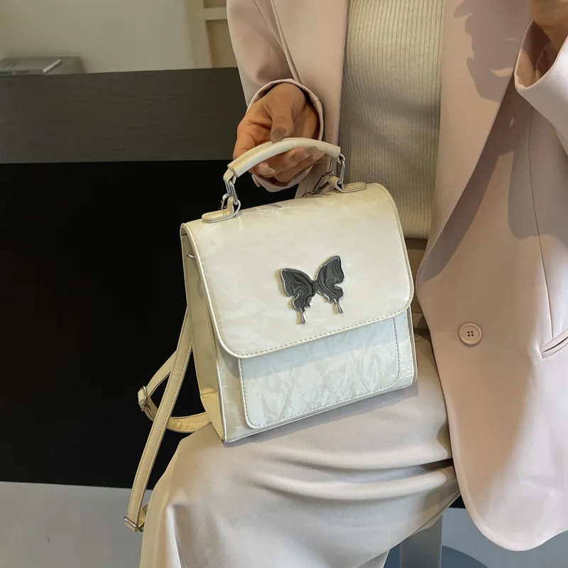PINK·LAND PU Handbag Regular Women's White/Pink/Blue/Green/Black/Gray-2