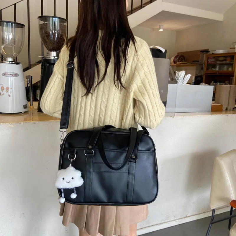 RUIPAI PU Shoulder Bag, Handbag Regular Women's Black/White/Brown-5