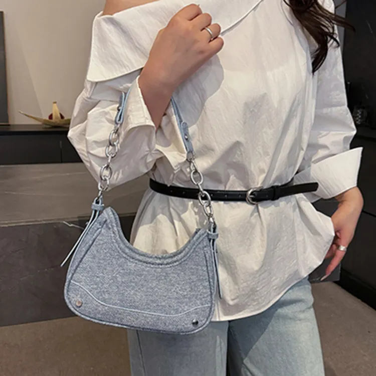 PINK·LAND PU Crossbody Bag, Shoulder Bag Women's Black/White/Silver/Pink-30