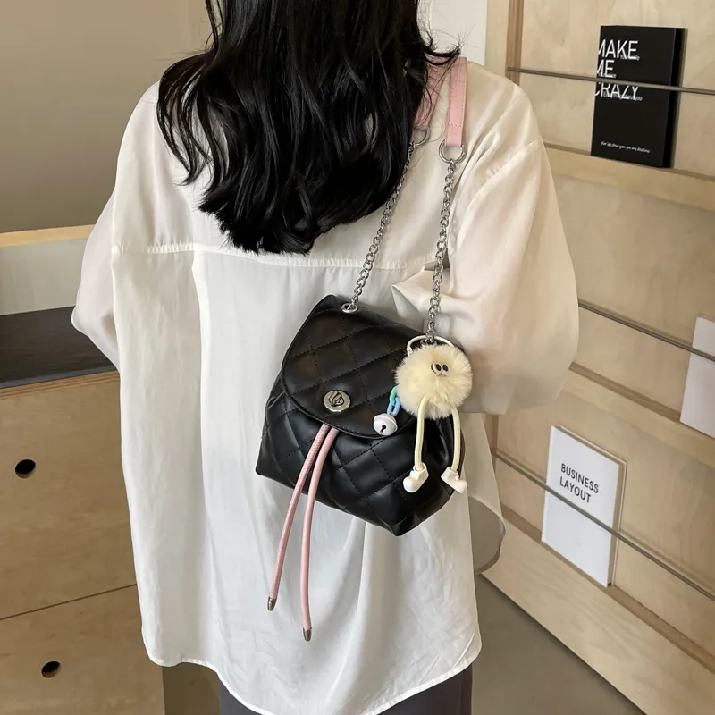 PINK·LAND PU Backpack Women's Silver & Pink/Pink/Ecru/Black/Black & Pink/Blue-31