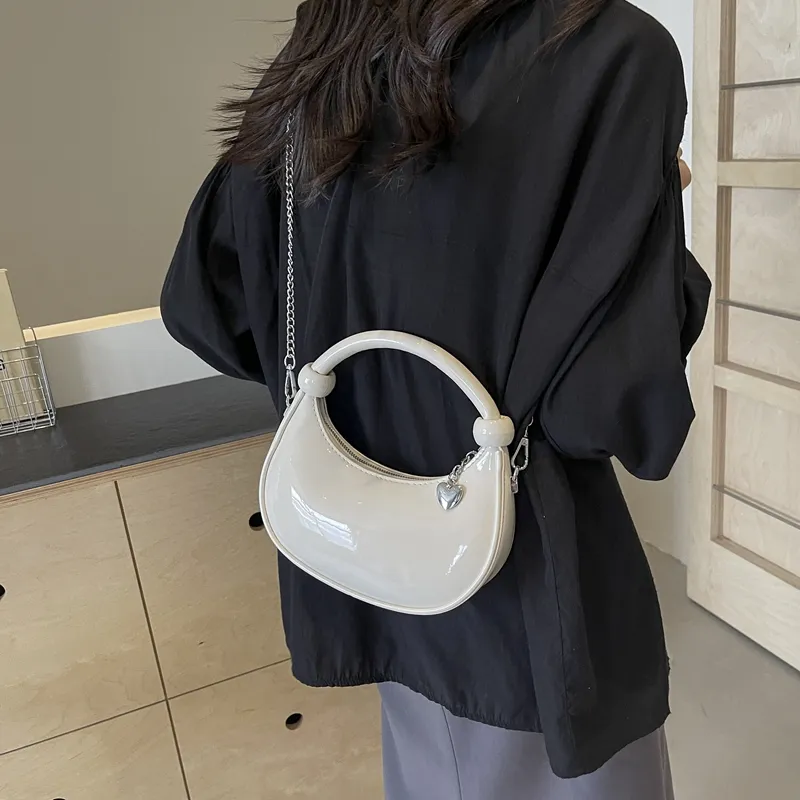 PINK·LAND Pu Handbag Shoulder Bag Regular Women's Silver/White/Black/Red/Gold-4