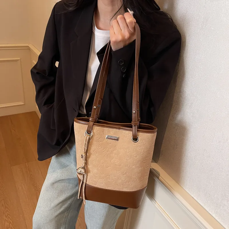 PINK·LAND PU Bucket Bags Shoulder Bags Women's Multicolor-5