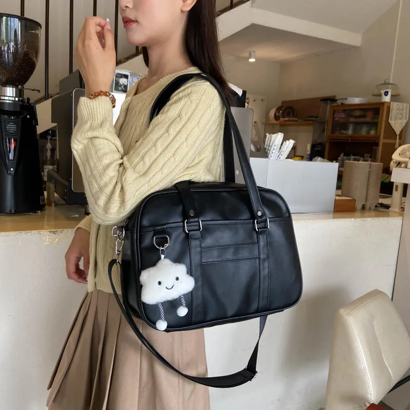 RUIPAI PU Shoulder Bag, Handbag Regular Women's Black/White/Brown-1