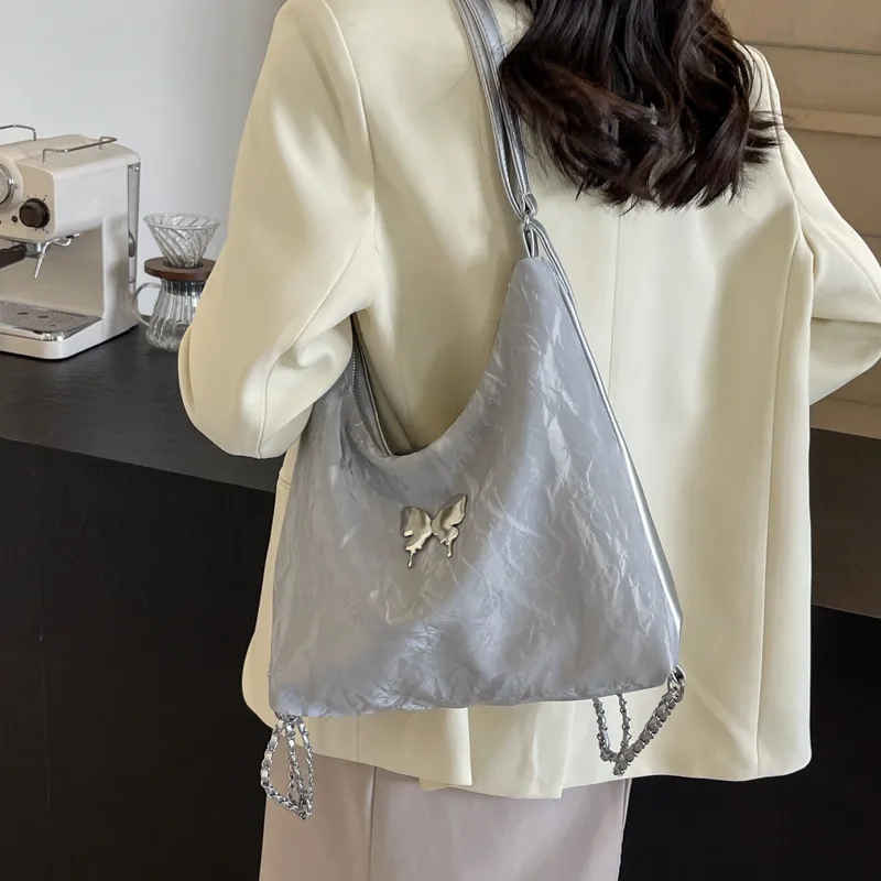 RUIPAI Pu Backpack Shoulder Bag Regular Women's Silver/Black/Pink/Blue/White-1