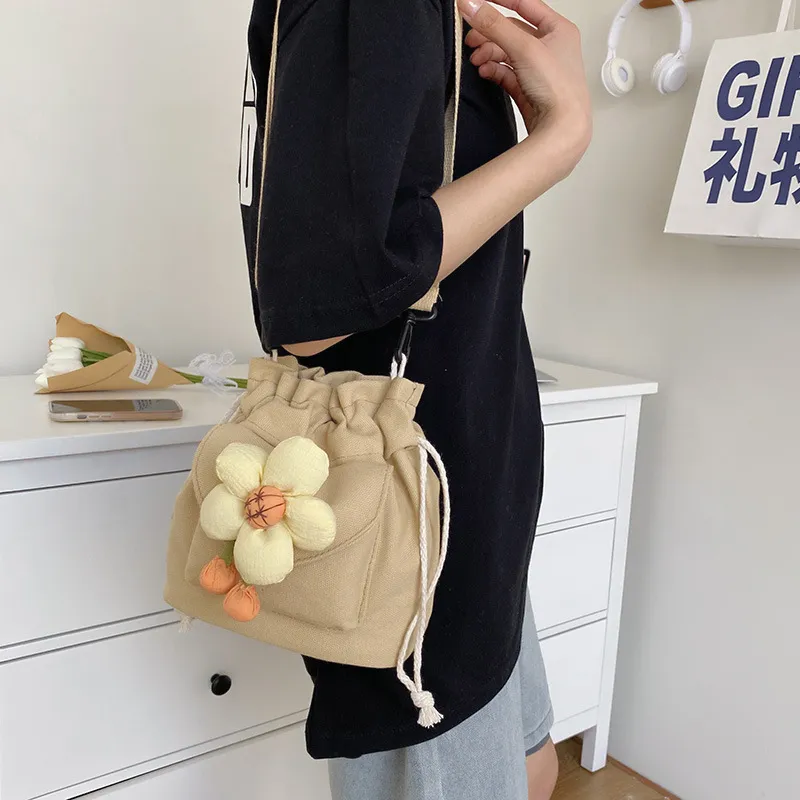 PINK·LAND Canvas Shoulder Bag Women's-17