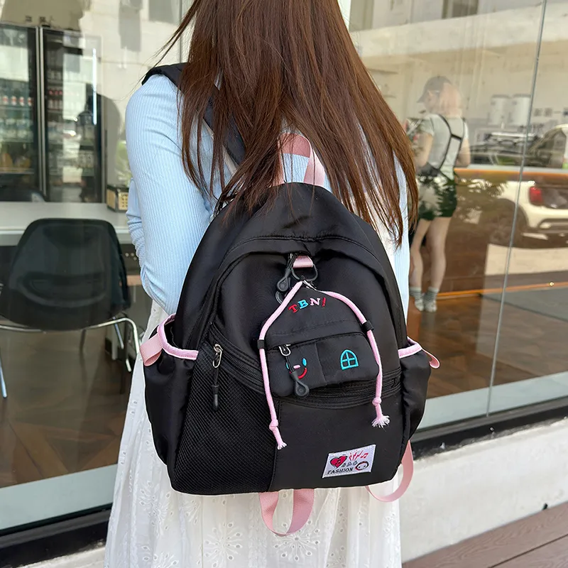 RUIPAI Oxford Backpack Regular Women's Beige/Blue/Black-11
